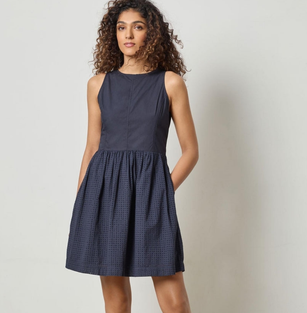 Lilla P Eyelet High Neck Mini